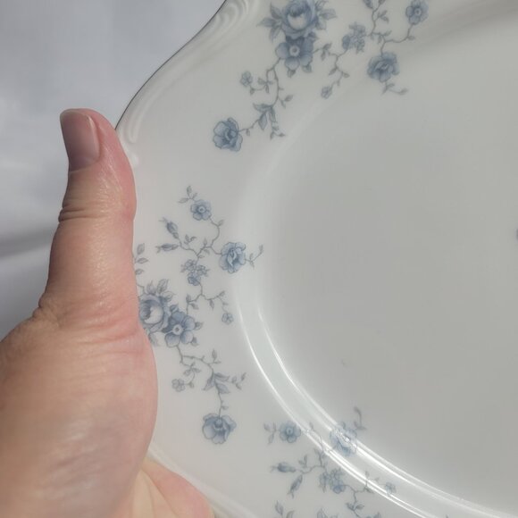 ONE Johann Haviland Blue Garland Serving Platter White Blue Flowers Bavaria - Picture 6 of 11